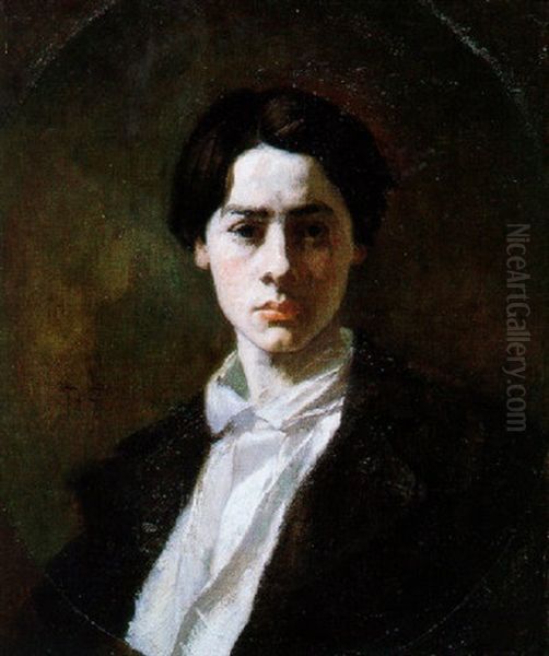 Portrait Of Charles Monginot Oil Painting by Thomas Couture