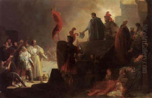 Une Allegorie Historique Oil Painting by Thomas Couture