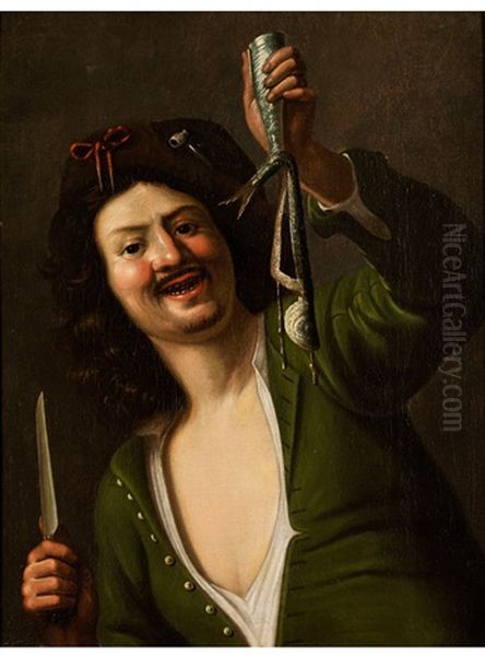 Der Matjesesser Oil Painting by Christian van Couwenbergh