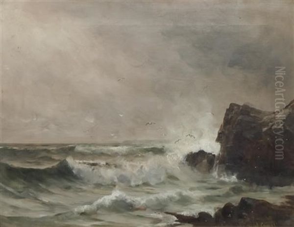 Seascape Oil Painting by William Wilson Cowell