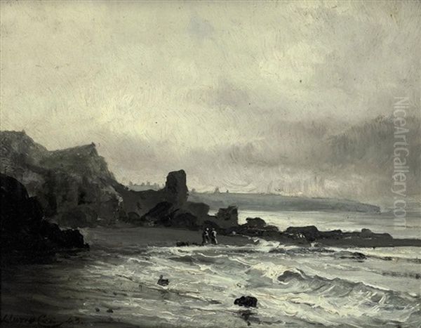 Coastal Landscape Oil Painting by David Cox the Elder