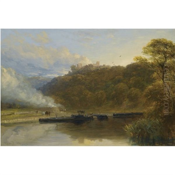 Dudley Castle, Warwickshire Oil Painting by David Cox the Elder