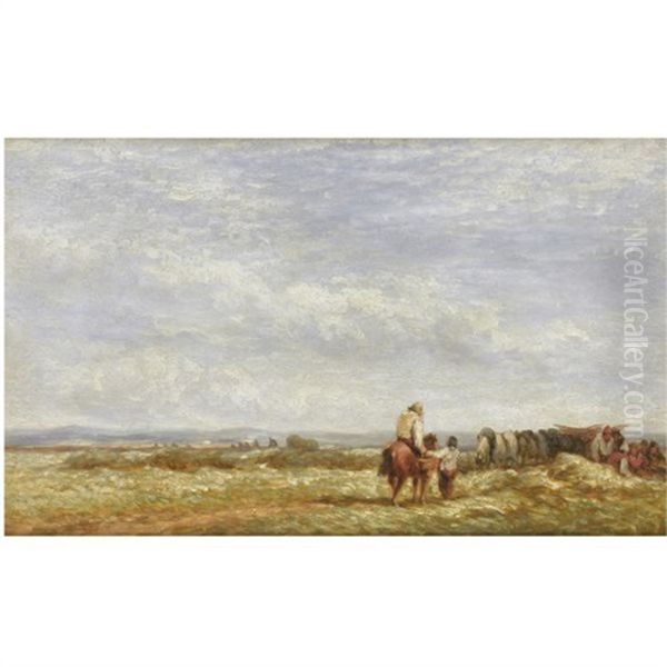 Midday Rest Oil Painting by David Cox the Elder