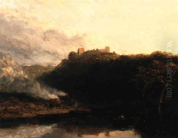 Dudley Castle Oil Painting by David Cox the Elder