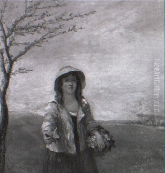 Efter+r Oil Painting by David Cox the Elder