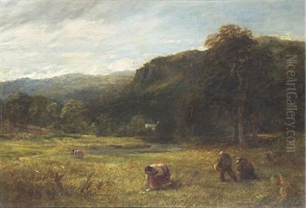 Svampplockarna Oil Painting by David Cox the Younger