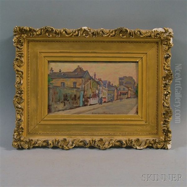 Paris Street Scene Oil Painting by Albert Scott Cox