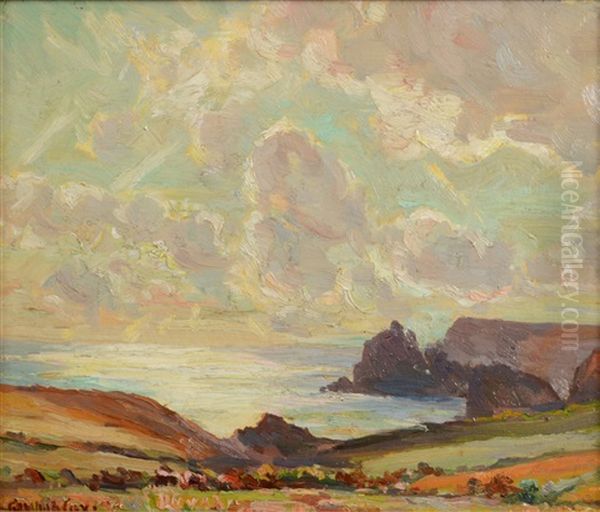 The Lizard Coast Oil Painting by Garstin Cox