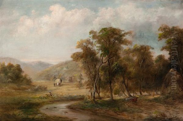 Pastoral Landscape Oil Painting by Jacob Cox