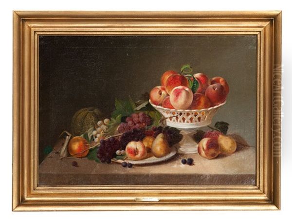 Still Life With Fruit Oil Painting by Jacob Cox