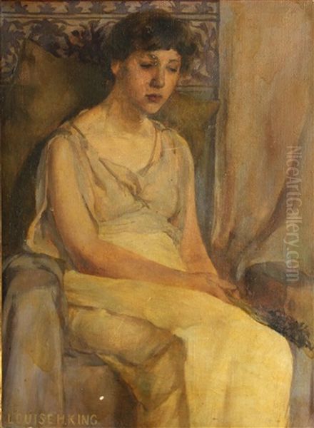 A Solemn Beauty Oil Painting by Louise Howland King Cox