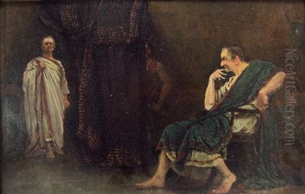 Julius Caesar Oil Painting by Walter I. Cox