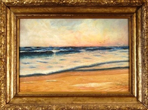 Seascape Oil Painting by Walter I. Cox