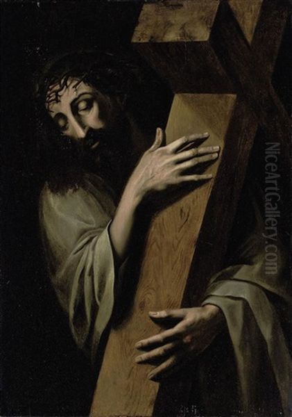 Christ Carrying The Cross Oil Painting by Michiel Coxie the Elder