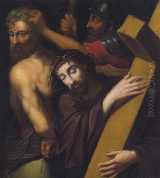 Cristo Portacroce Oil Painting by Michiel Coxie the Elder