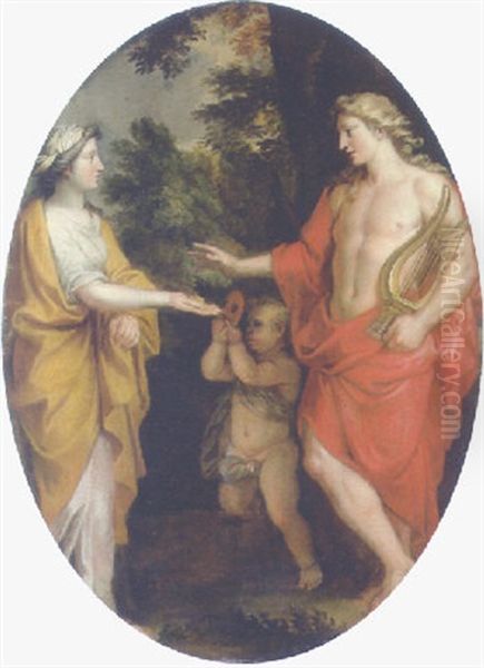 Apollo And The Cumaean Sibyl Oil Painting by Noel Coypel the Elder