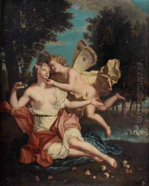 Zephir Et Flore by Antoine Coypel