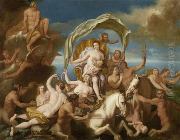 Triumph Der Amphitrite Oil Painting by Antoine Coypel