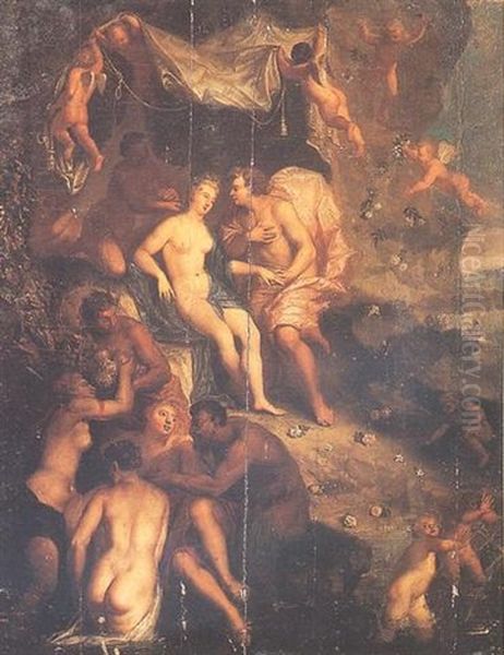 Bacchus Et Ariane Oil Painting by Antoine Coypel