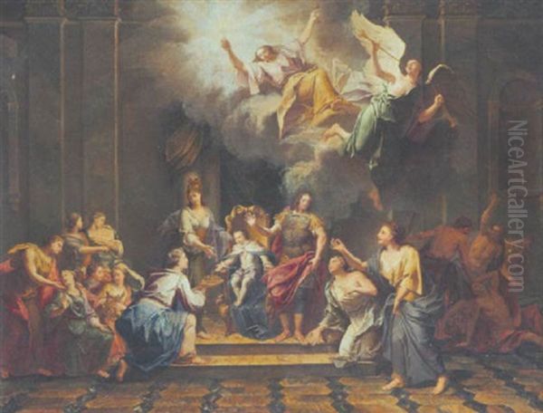 La Gloire Du Roi Oil Painting by Antoine Coypel