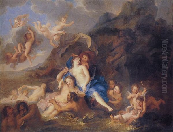 The Triumph Of Galatea Oil Painting by Antoine Coypel