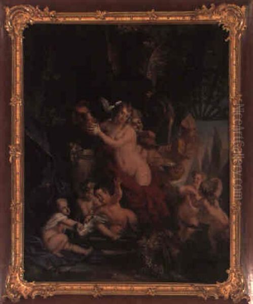 Bacchanal Oil Painting by Antoine Coypel