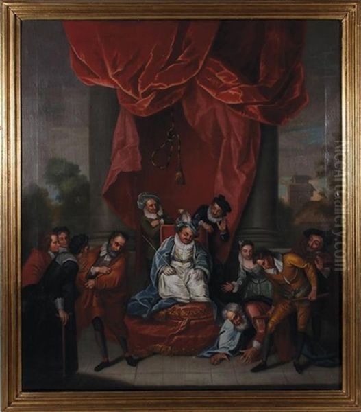 The Memorable Judgment Of Sancho Panza by Charles-Antoine Coypel