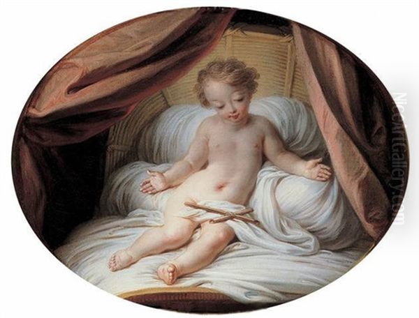 L'enfant Jesus Au Berceau Oil Painting by Charles-Antoine Coypel