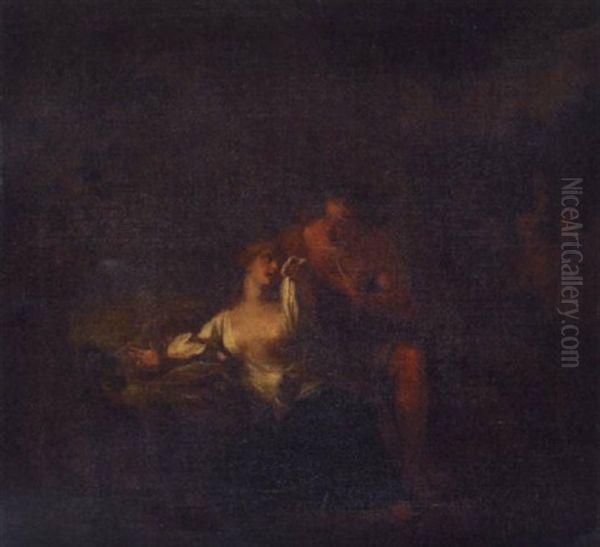 Bacchus And Ariadne Oil Painting by Charles-Antoine Coypel