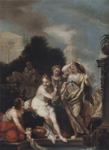 Venus Toilette Oil Painting by Charles-Antoine Coypel