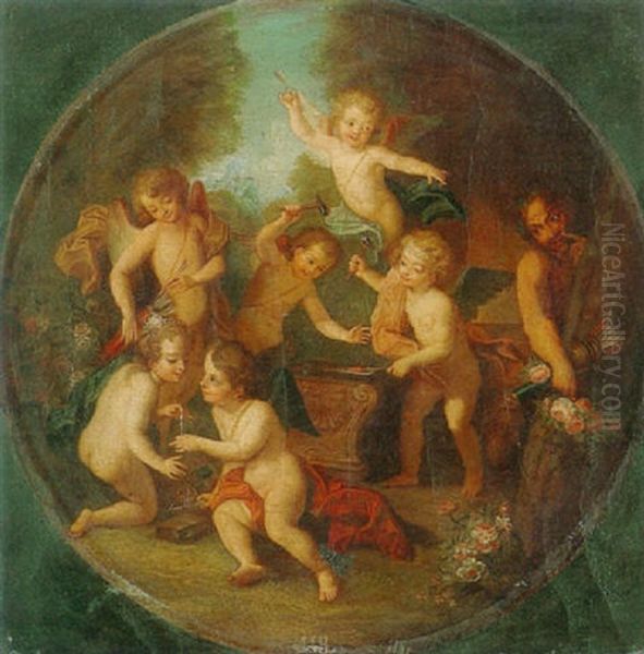 Les Amours Forgerons by Charles-Antoine Coypel