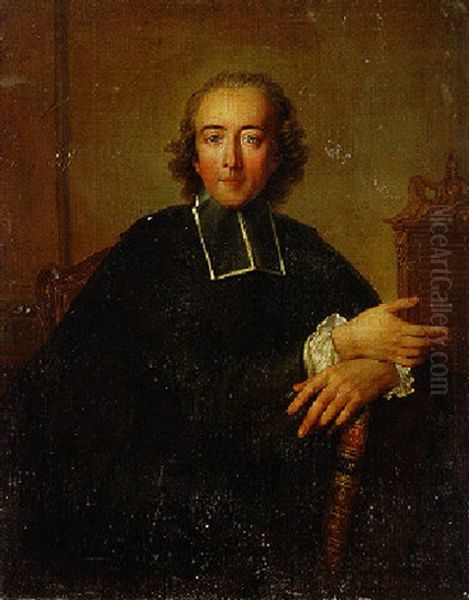 Portrait Of Charles D'orleans, Abbe De Rothelin Oil Painting by Charles-Antoine Coypel