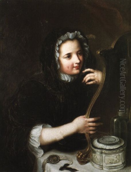 La Toilette Oil Painting by Charles-Antoine Coypel