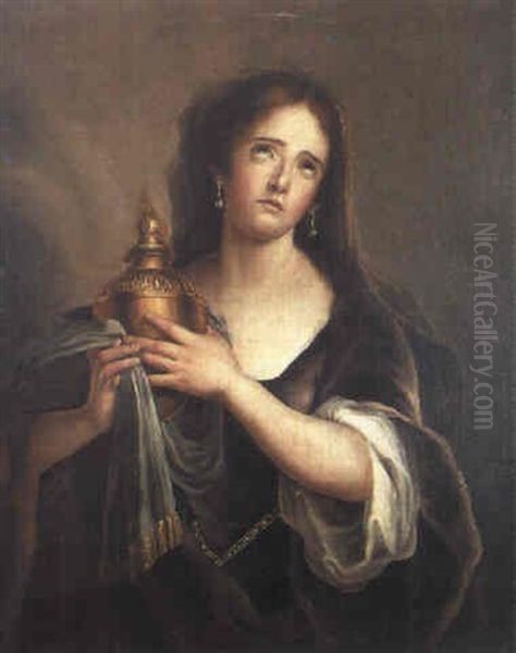 Adriane Lecouvreur Oil Painting by Charles-Antoine Coypel