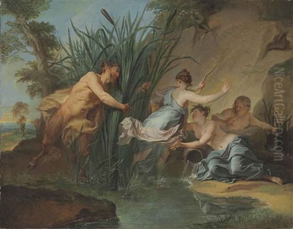 Pan And Syrinx by Noel Nicolas Coypel