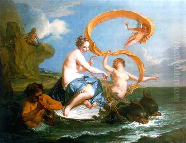 The Triumph Of Galatea Oil Painting by Noel Nicolas Coypel