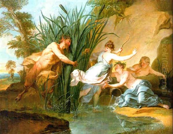 Pan And Syrinx by Noel Nicolas Coypel