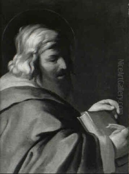 An Apostle, Probably Matthew The Evangelist Oil Painting by Wouter-Pietersz Crabeth the Elder