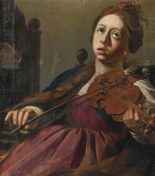 Saint Cecilia Oil Painting by Wouter-Pietersz Crabeth the Younger