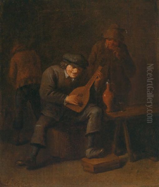 Musizierende Bauern Oil Painting by Joos van Craesbeeck