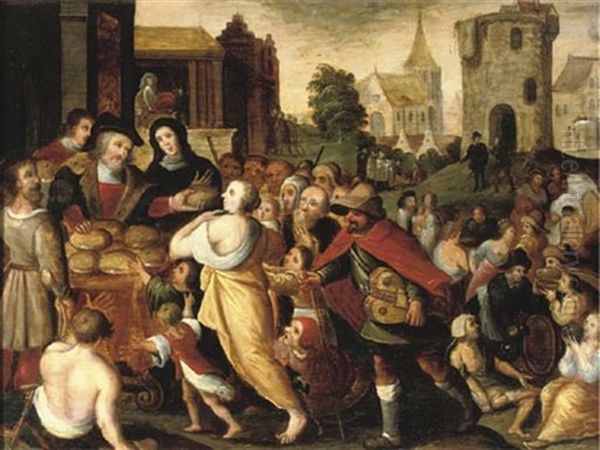 The Seven Acts Of Mercy Oil Painting by Joos van Craesbeeck