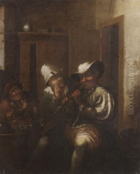 Musikanten Im Wirtshaus Oil Painting by Joos van Craesbeeck