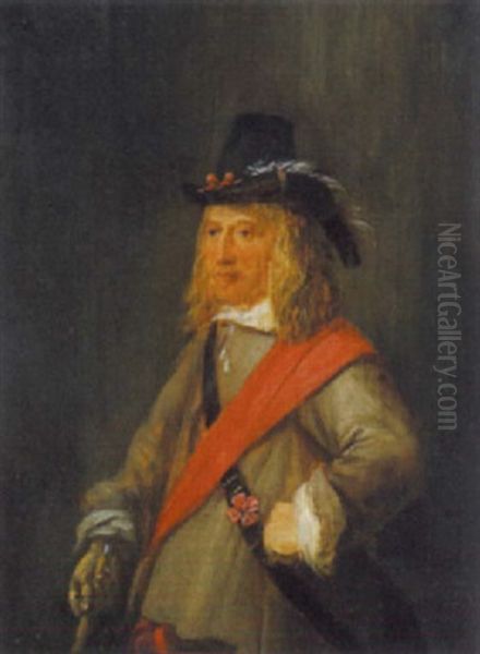 Portrait Eines Offiziers Oil Painting by Joos van Craesbeeck