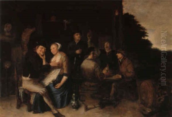 Scene De Rejouissance Oil Painting by Joos van Craesbeeck