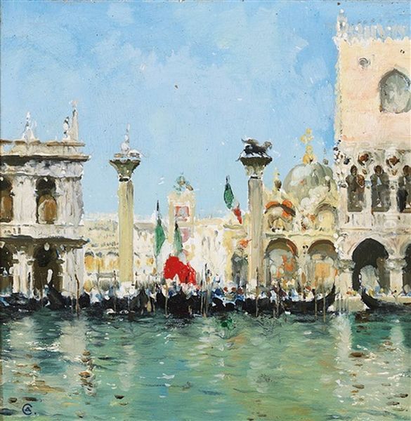 Venice Oil Painting by Aurelio Craffonara