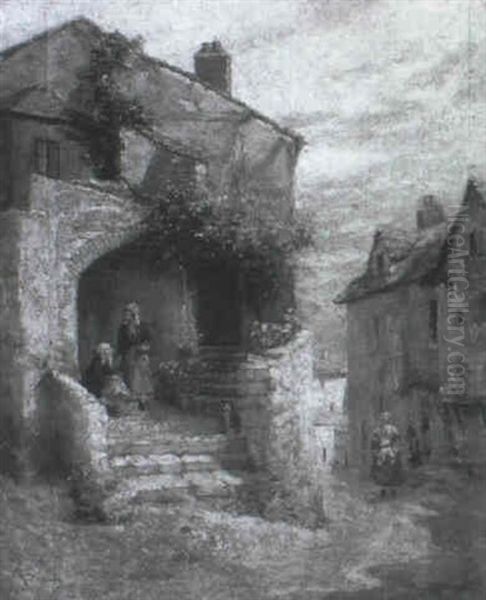 Down Along The Cordes Oil Painting by Percy Robert Craft