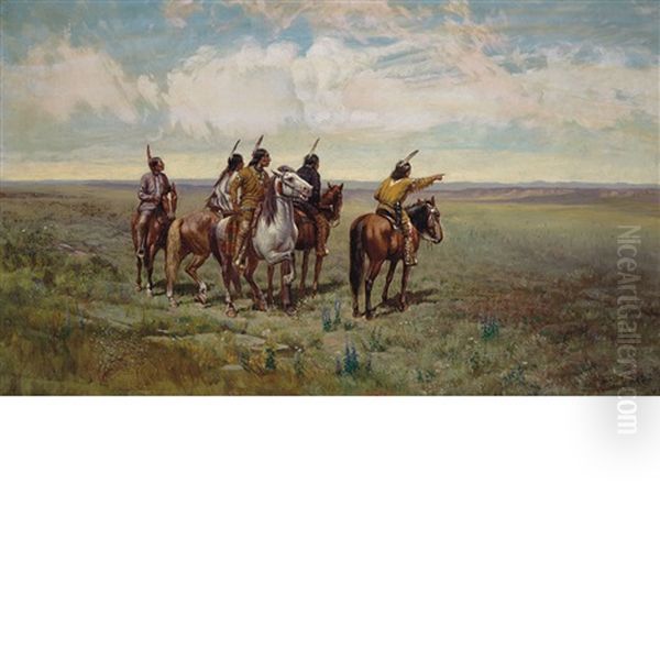 The Scouting Party Oil Painting by Charles Craig