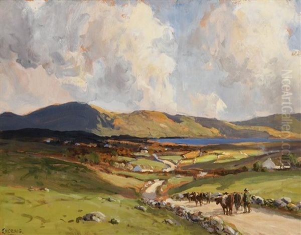 Bringing Home The Cows Oil Painting by James Humbert Craig