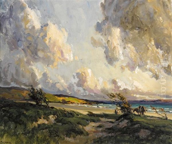 Coastal Scene Oil Painting by James Humbert Craig