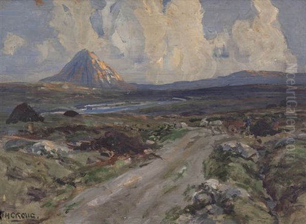 Evening At Errigal, Co. Donegal Oil Painting by James Humbert Craig